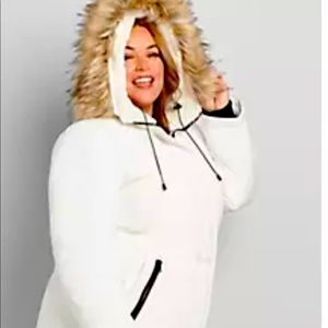 White winter lane bryant jacket